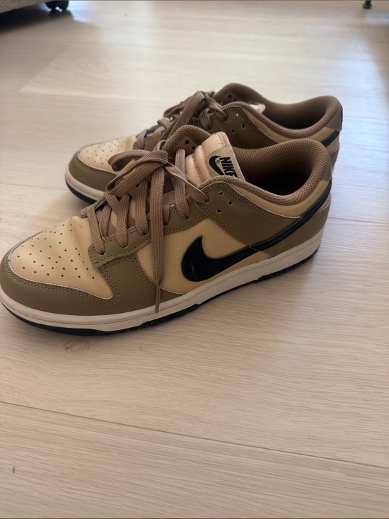 Nike Shoes - Nike Men’s Low-Top Sneakers in Tan and Black Swoosh